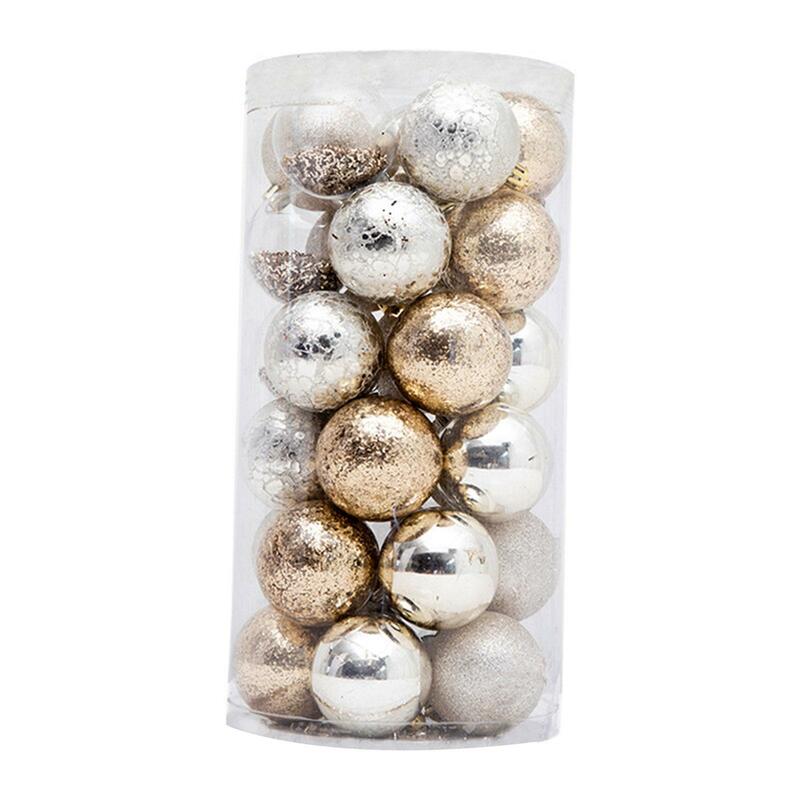 30 pezzi ornamenti per palline di natale ciondoli con ciondoli da 6cm palline Decorative da appendere per la celebrazione delle vacanze della festa dell'anniversario del cortile
