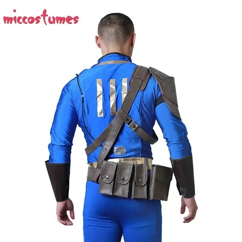 Micfigurinos-Unisex Cosplay Traje Suit, Fivela do cinto, Cintos Set, PU Strap