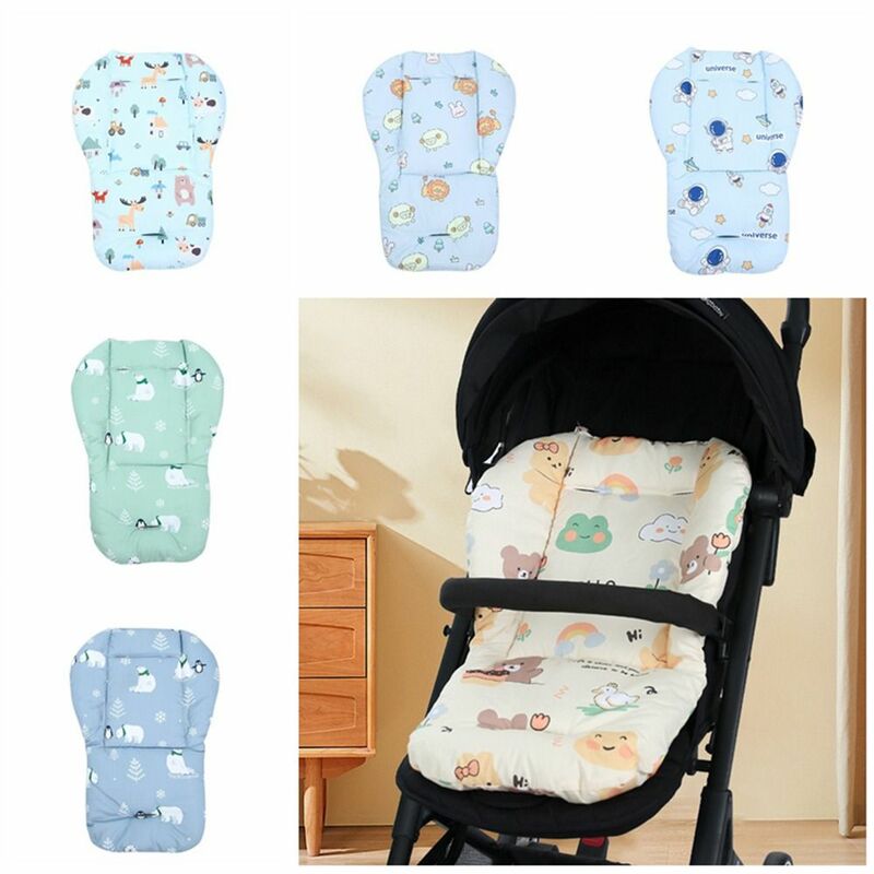 Stroller Accessories Baby Stroller Cushion Seat Liner Baby Seat Cushion Pushchair Car Mat Cartoon Pattern Pram Cushion