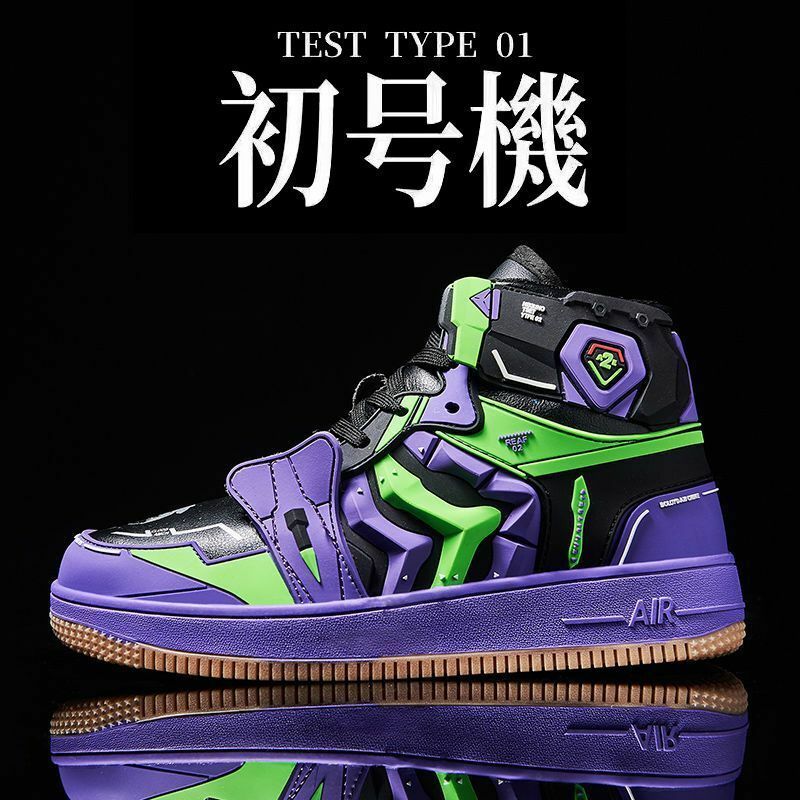 EVA Xung Quanh EVANGELION-01 Khớp Cao-Top Sneakers Nam Phiên Bản Hàn Quốc Của Xu Hướng Cá Tính Mecha Giày Thể Thao