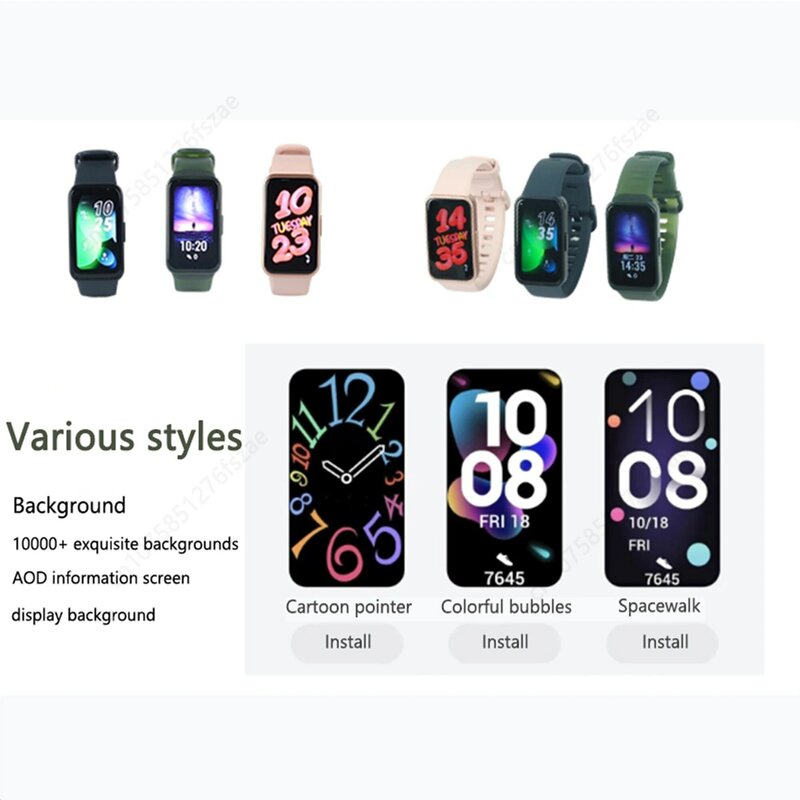 2023 New Original HUAWEI Band 8 Smart Band All-day Blood Oxygen 1.47'' AMOLED Screen Heart Rate Smartband 2 Weeks Battery Life