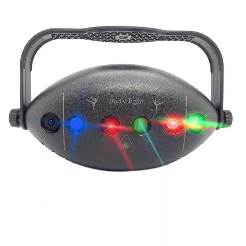 Lampu Proyektor Laser, lampu panggung efek panggung dekorasi klub, lampu proyektor Laser Flash Tone suara DJ Mini USB 72 pola