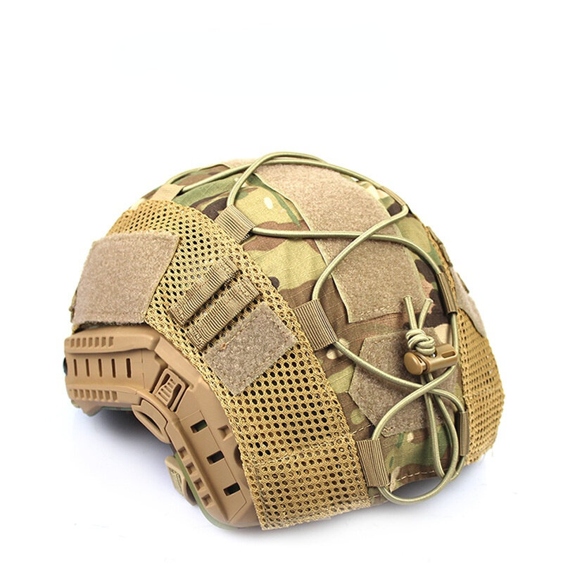 Multicam หมวกกันน็อคปกปืนอุปกรณ์การล่าสัตว์ CS สงครามต่อสู้หมวกกันน็อคผ้าสำหรับ OPS-core ได้อย่างรวดเร็ว PJ BJ MH ยุทธวิธีทหารหมวกกันน็อค