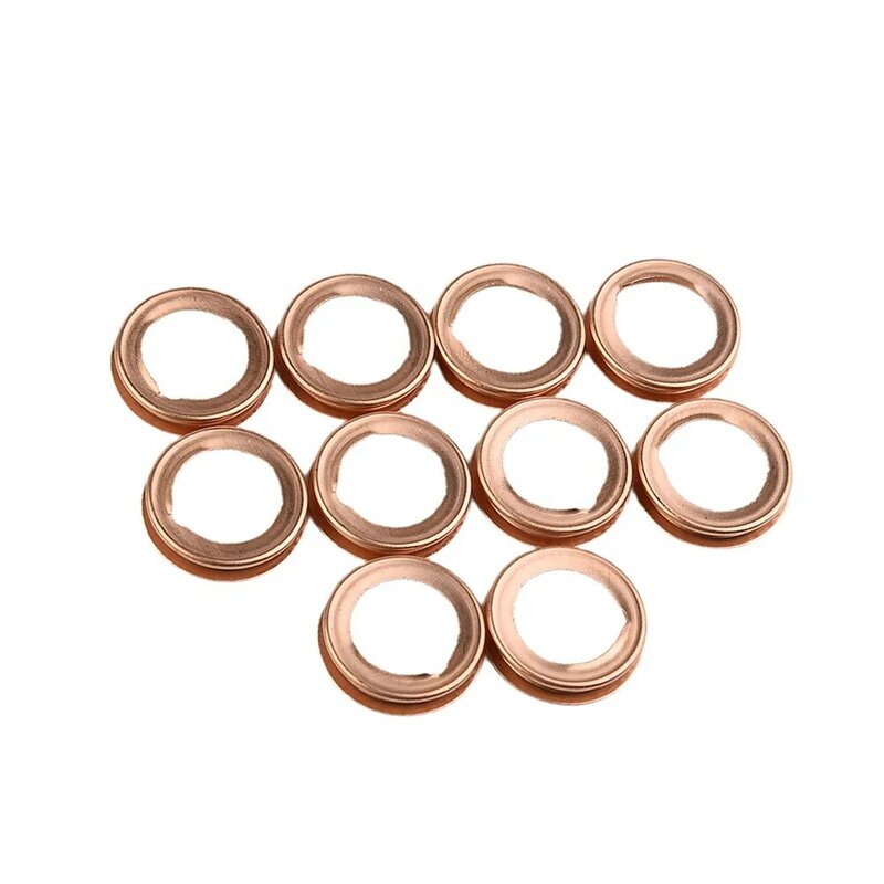 For Infiniti For Nissan Washer Gasket Replacement Accessories Metal Oil Drain Parts 10PCS 11026-01M02 11026-JA00A