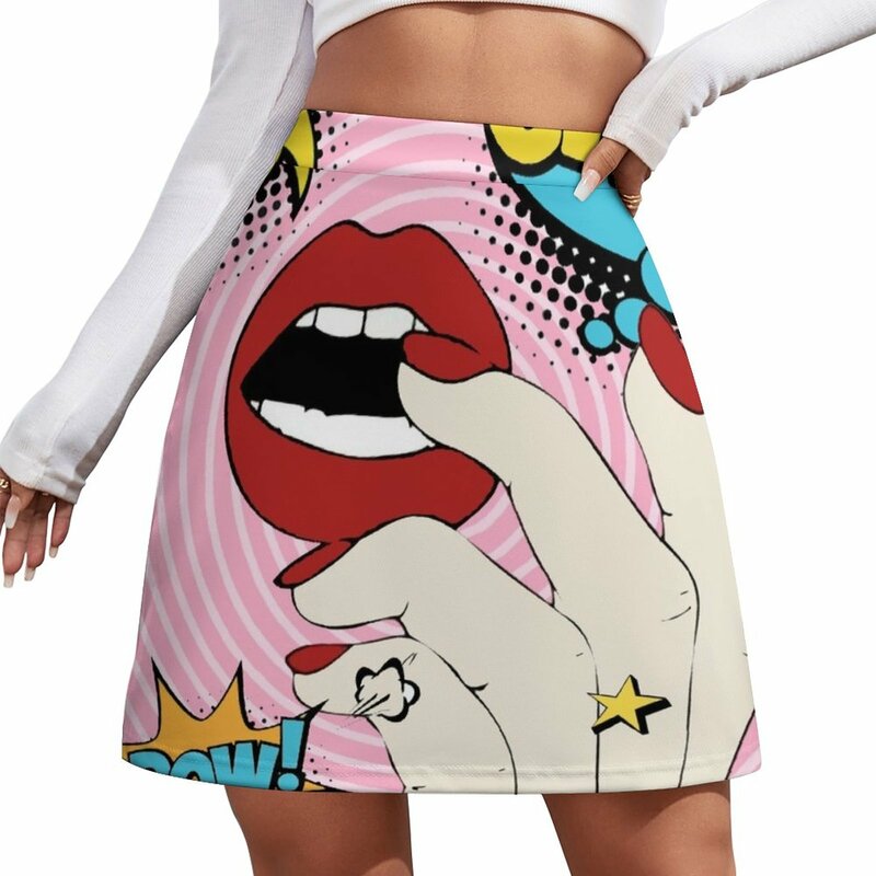 Pop Art Mini Skirt luxury evening dresses 2023 Short women′s skirts