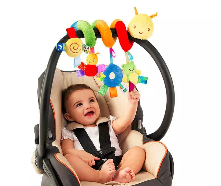 Sonajeros colgantes para cuna de bebé, juguetes para asiento de coche, cochecito móvil suave, cuna en espiral, muñecas colgantes para bebés, regalos para recién nacidos
