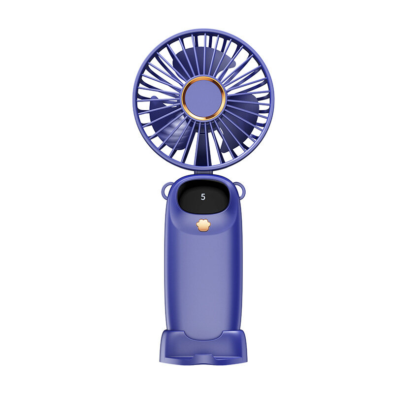 Ventilateur Pliable USB Indispensable, Petit Ventilateur, Affichage Numérique, QuestionBureau, Cadeau Étudiant, Nouveau, 2024