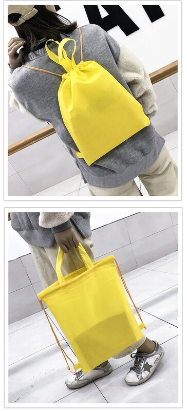 20 pcs drawstring backpack Shopping Tote Bag  Gift Non Woven fabric Bag Items Businesses Customizable LOGO Reusable handbag