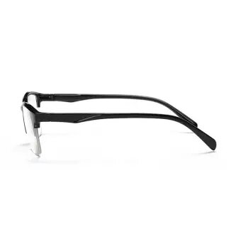 男性と女性のためのハーフフレーム超軽量老眼鏡,レトロな透明レンズ,0.75〜4.0