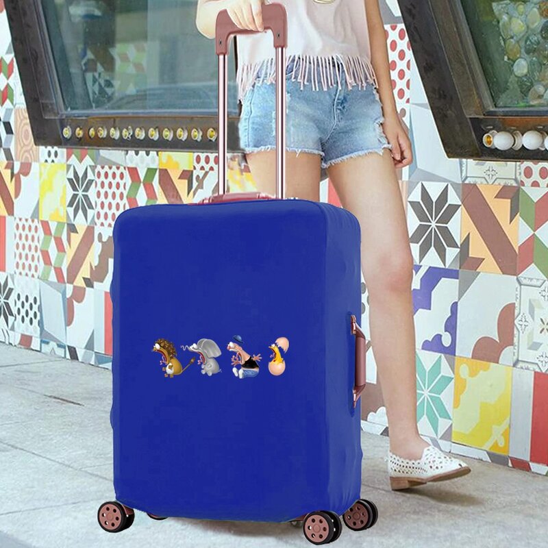 Housse de protection pour accessoires de voyage, valise à roulettes anti-poussière, à la mode, imprimée de dessins animés, 18-28 pouces