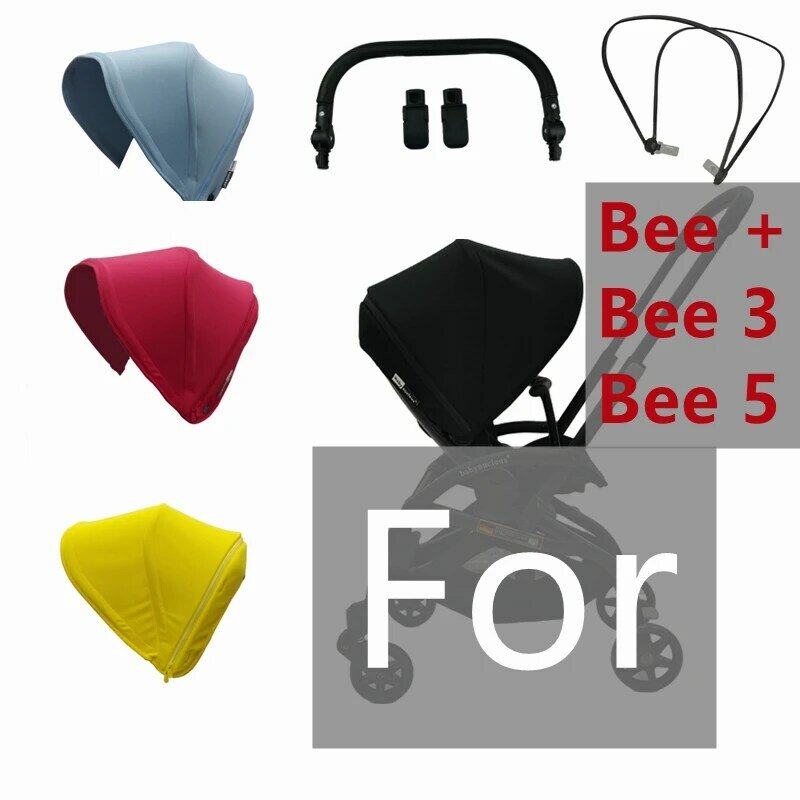 Stroller Sun Shade Armrest Mosquito Net For Bugaboo Bee 5 Bee 3 Bee+ Pram Hood Awning Canopy Cover Baby Stroller Accessories