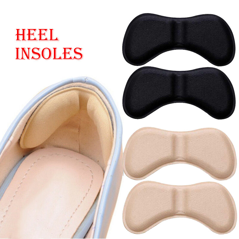 1/6pairs Heel Insoles Patch Pain Relief Anti-wear Cushion Pad Feet Care Heel Protector Adhesive Back Sticker Shoes Insert Insole