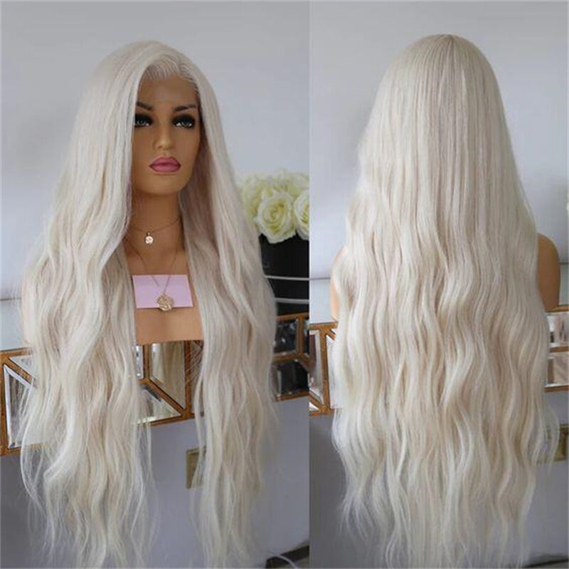 Soft Long 26“ 60 Color 180Density Lace Front Wig For Women BabyHair #60 Glueless Preplucked Heat Resistant Daily Fashion