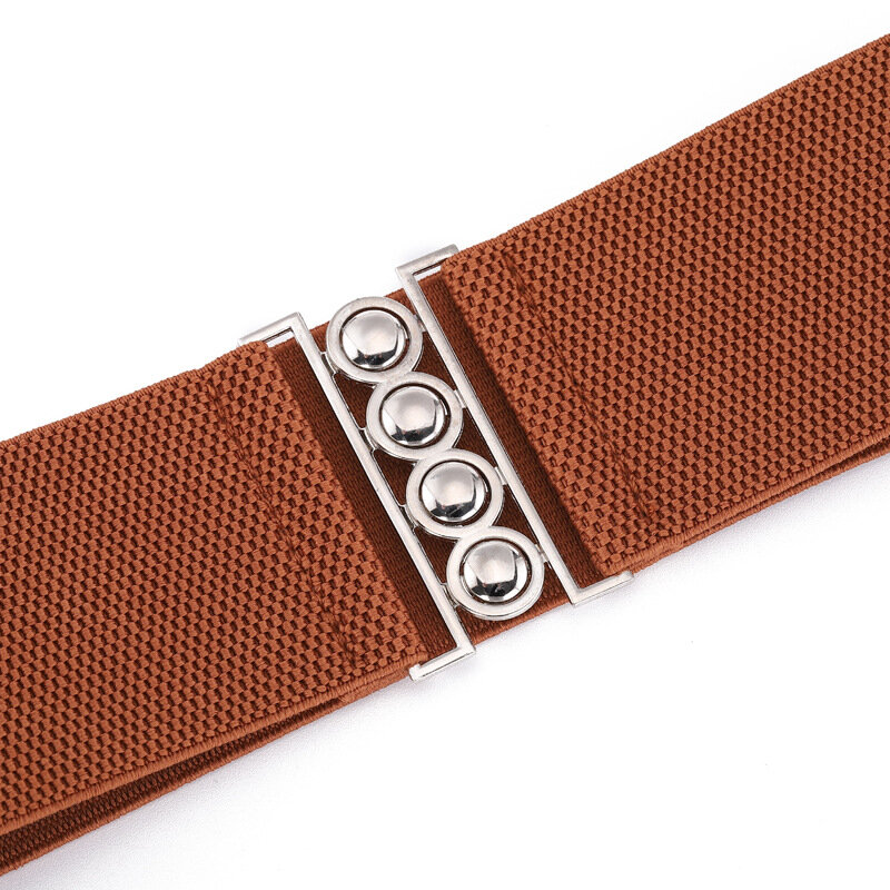 Cintura elástica elástica elástica elástica para mulheres, cinto de borracha feminino, cinto decorativo, casual, novo