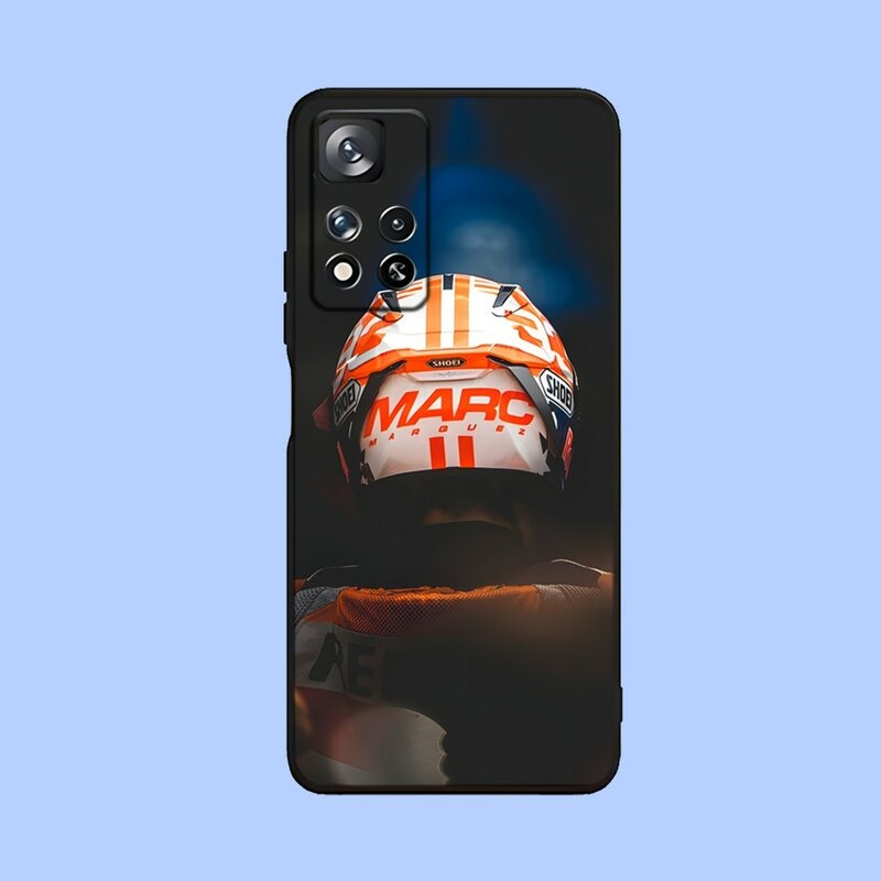 M-Marc Marquez Racing Cool Phone Case, capa preta macia para Samsung Galaxy A13,A21s,A22,A31,A32,A52,A53,A71,A80,A91