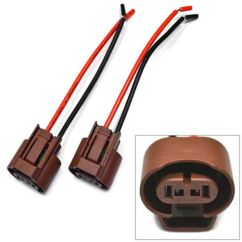 Cable Pigtail hembra U 9006 HB4, Conector de luz antiniebla DE DOS arnés, Bombilla de lámpara, accesorios de coche de alta calidad, 2 uds.