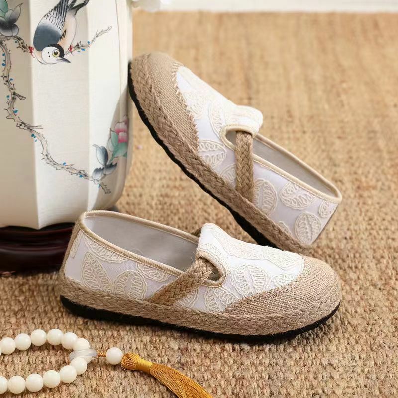 Woman's New Summer Linen Flat Sole Casual Shoe Soft Sole Non Slip Breathable Light Canvas Shoe Free Shipping Big Size Mom's Shoe