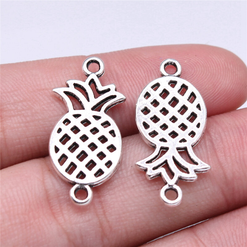 Components Pineapple Connector Charms Charms For Jewelry Making 26x13mm 10pcs