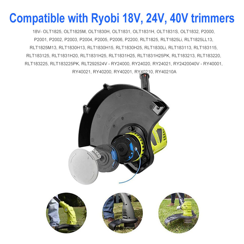 String Trimmer substituição Spool para Ryobi One Plus, Linha Auto Alimentação Sem Fio Weed Eater Spool, AC14RL3A, 18V, 24V, 40V, 11ft, 20-3 Pcs