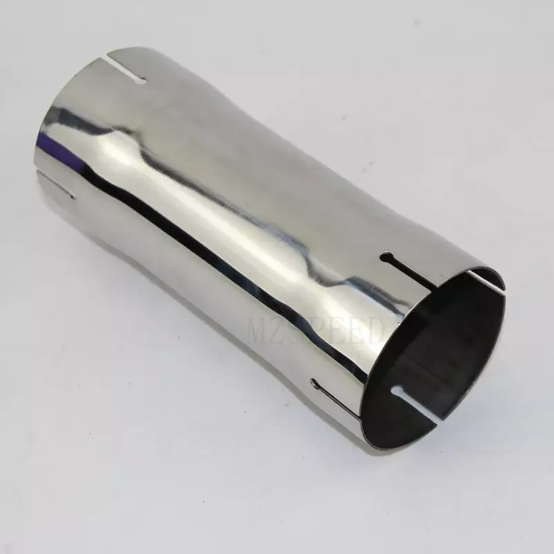 Tubo redondo tipo abrazadera de boquilla, acero inoxidable 304, 51/63/70/76mm, longitud total de 200 mm