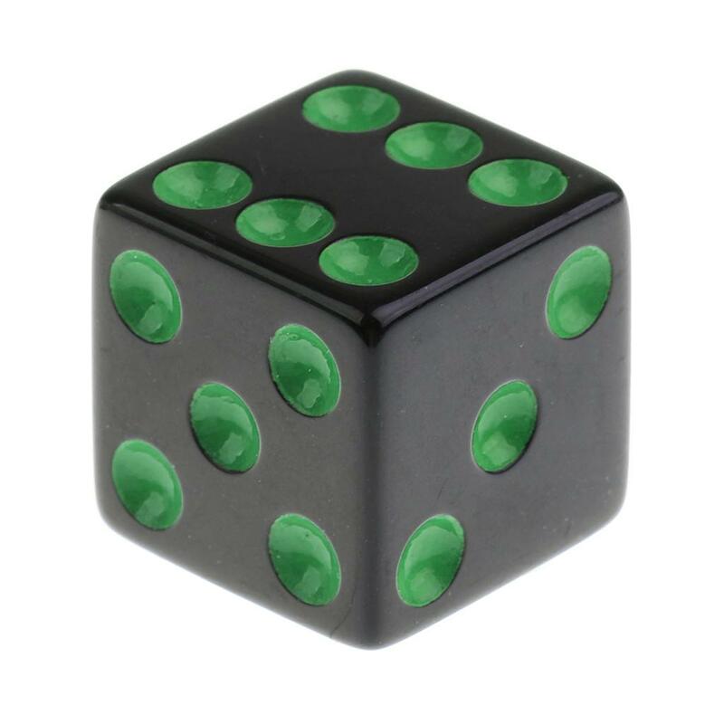 10 Pieces/Set Plastic Dice D6 6 Sided Dotted Dice for D&D RPG Toy