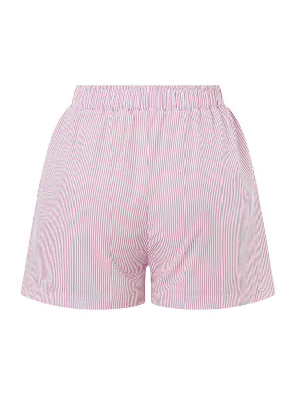 Y2k Stripe Clothes Shorts pantaloncini da pigiama Casual estivi da donna fascia elastica pantaloncini da salotto a righe larghi pantaloncini Casual