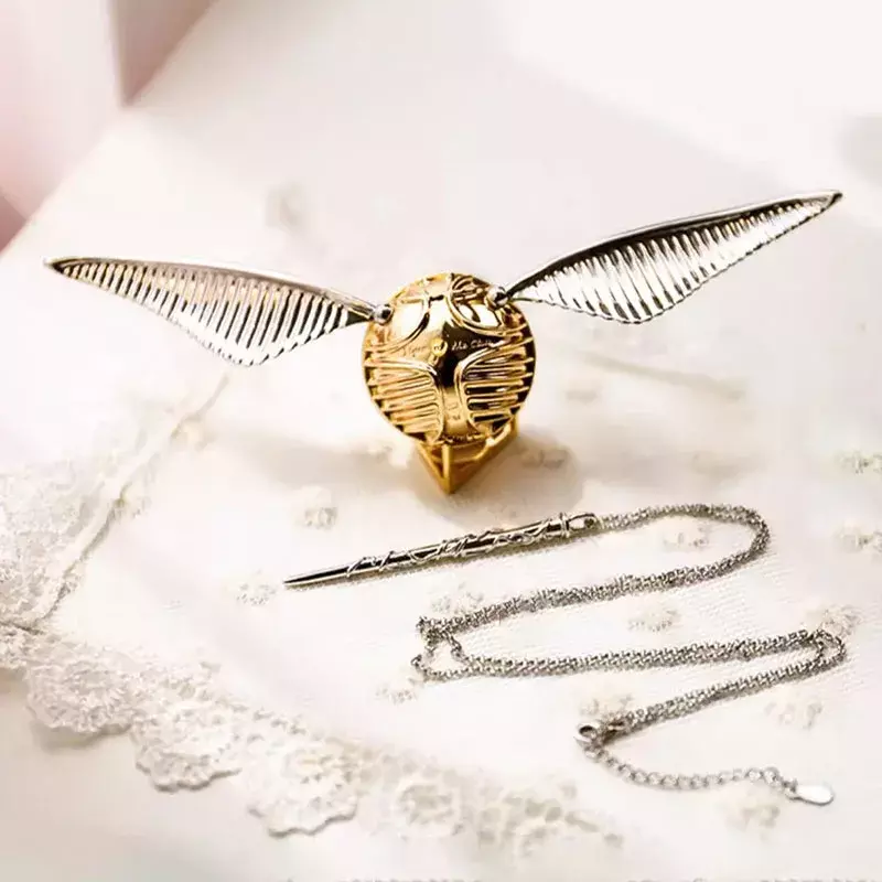 Joyero de Metal para mujer, caja de anillo de Snitch dorada, organizador de accesorios, propuesta de boda, regalo de recuerdo