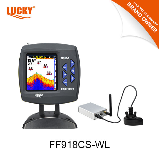 LUCKY FF918C-WL Spear Series ,wireless Transducer ,fish Finder Sonar For Fly Fishing