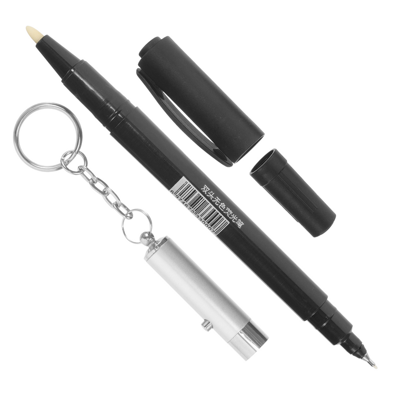 Светильник Pen, невидимые чернильные ручки, детские ручки для секретной двойной маркировки, портативный маркер безопасности, многофункциональный