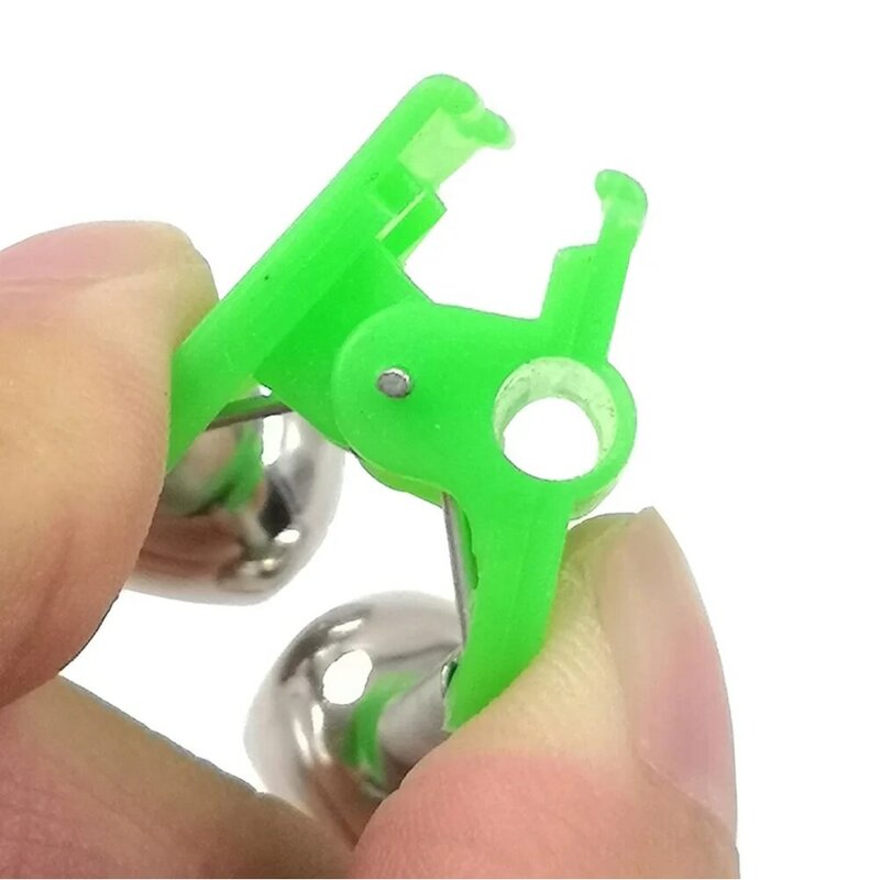 1PCS Rod Tip Clamp Fishing Pole Fish Bite Lure Alarm Fishing Bells Fishing Accessory Gifts 2024 Fishing Twin Bell Ring Clip