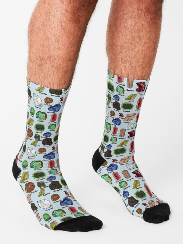 Носки с минералами, футбольные подвижные чулки, нескользящие носки, Компрессионные носки, женские мужские носки, женские