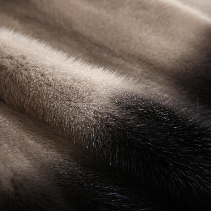 신제품 모피 코트 밍크 코트, 깔끔한 모피 의류 아우터 웨어 재킷 코트 겨울 짧은 옷깃 박쥐 소매 밍크, 2023