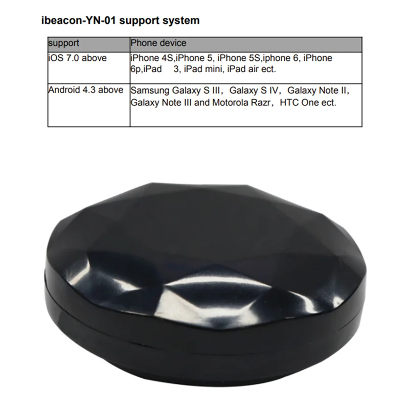 NRF51822 Etiqueta de baliza Bluetooth Eddystone Ibeacon Ble, localizador de proximidad, soporte de baliza/Ibeacon/Eddystone