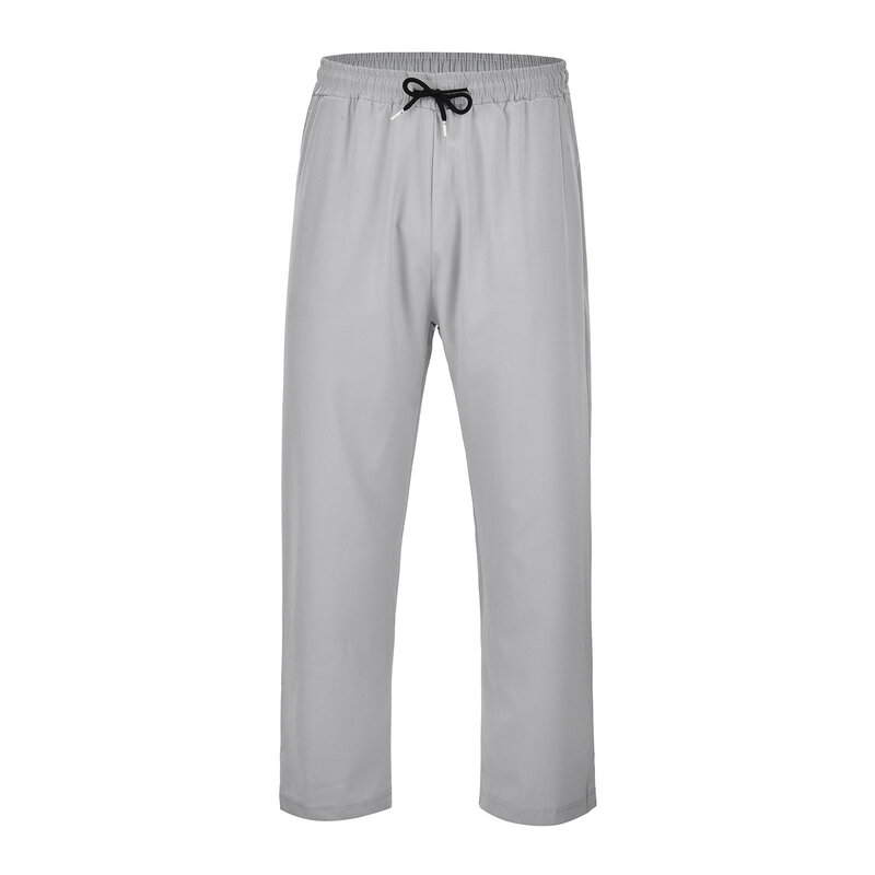 Pantalones holgados de Color liso para hombre, ropa deportiva informal de ocio, uso diario, Otoño e Invierno