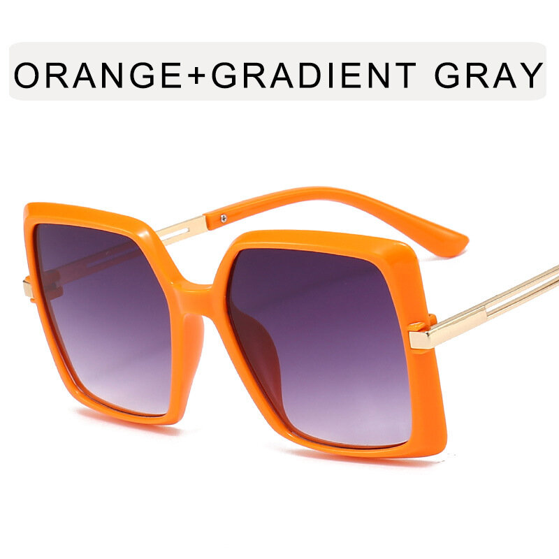 2023 Women Luxury Square Sunglasses for Men Oversized White Tea Original Brand Design Sun Glasses Female Fashion Shades Eyewear