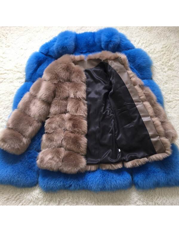 ZADORIN Neue Luxus Spleißen Lange Faux Pelzmantel Frauen Dicke Warme Winter Mode Flauschigen Faux Pelz Jacke Mäntel für Frauen oberbekleidung
