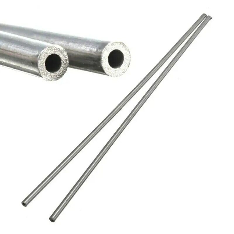1-10 pces tubo de aço inoxidável 304 tubo capilar 250/500mm comprimento 1mm/1.5mm/2mm/3mm/4mm/5mm/6mm/8mm/10mm/12mm