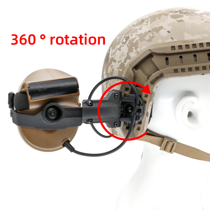 Тактический шлем ARC Rail Adapter гарнитура COMTAC II версия кронштейна шумоподавление звукосниматель Защита слуха стрельба наушники