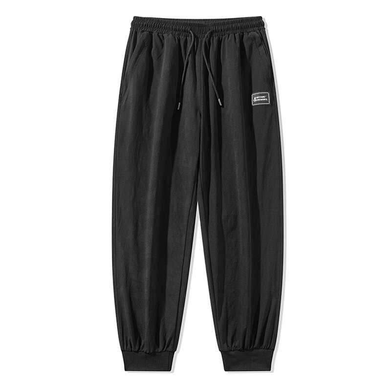 FJG-Pantalon de jogging pour homme, grande taille 10XL, séchage rapide, imperméable, cool, mode décontractée, taille élastique, été