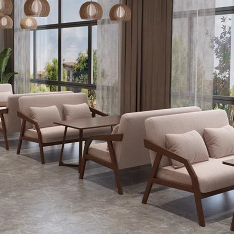 Ensembles de chaises de café nordique en bois, table centrale de restaurant moderne, salle à manger, salon, meubles, 73
