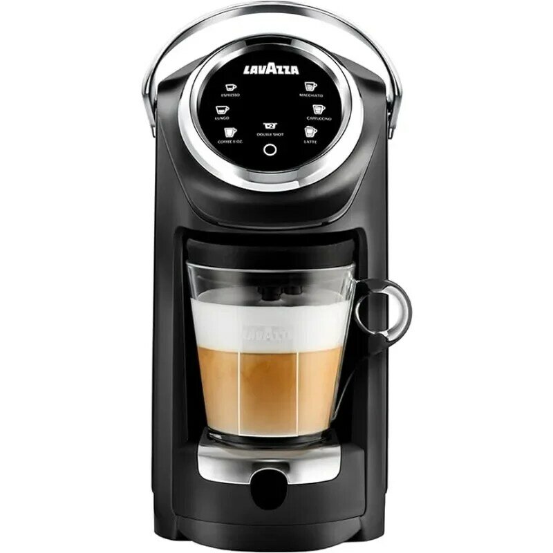 กาแฟระดับผู้เชี่ยวชาญ lavazza PLUS เครื่องชงกาแฟเดี่ยวแบบออลอินวันและเครื่อง Alat penyeduh Kopi-ปอนด์400-รวมภาชนะบรรจุนมในตัว