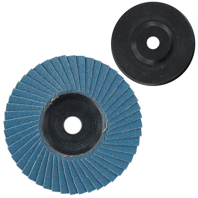 Discos de aleta plana de 3 pulgadas, Muelas de corte de madera de 75mm para amoladora angular, cubierta de plástico, pieza de corte de arena azul, 3 piezas