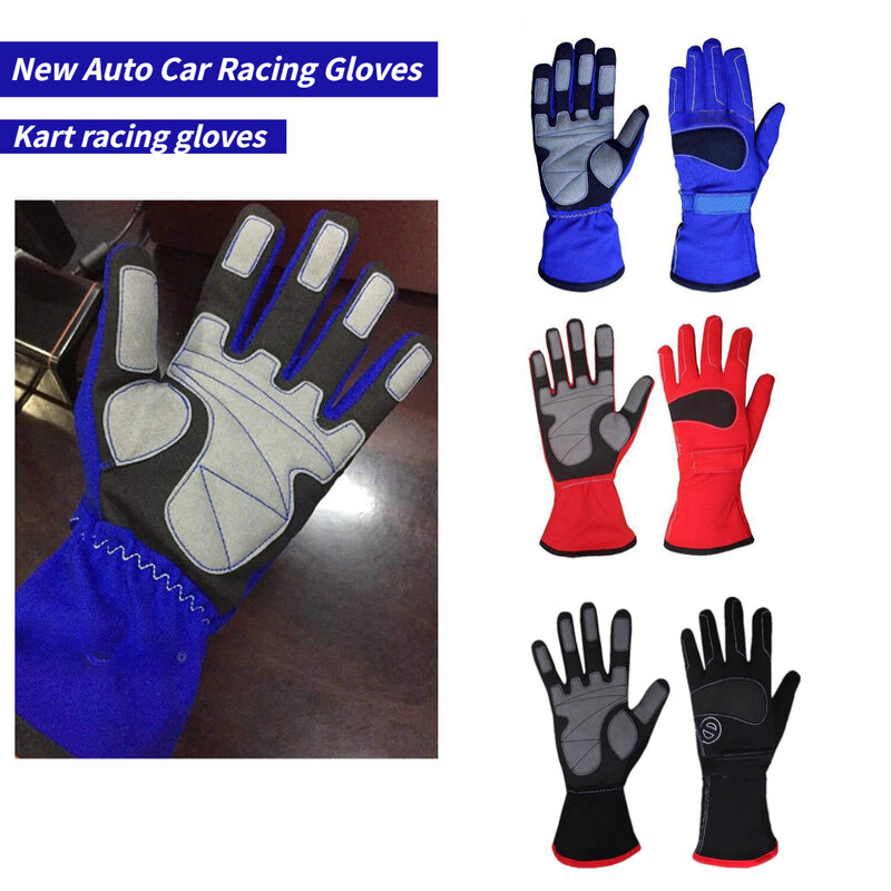 Guantes transpirables antideslizantes para carreras de Kart, manoplas de dedo completo para pantalla táctil, equipo de Moto para hombre