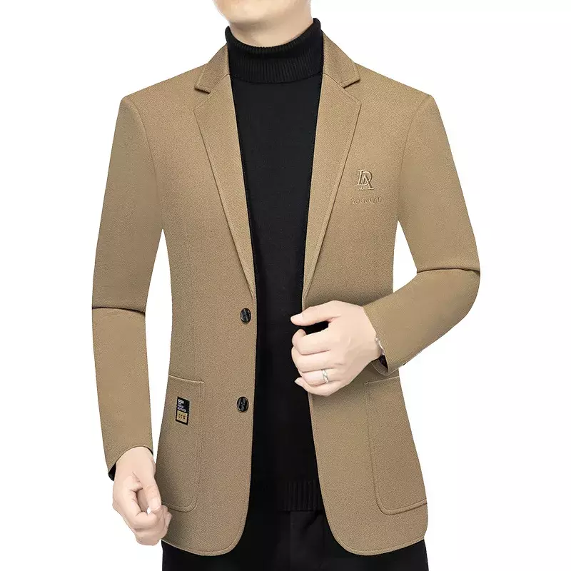 Мужские Роскошные деловые пиджаки, пиджаки, новые весенние мужские деловые повседневные костюмы, пальто, высококачественные мужские блейзеры, мужская одежда 4X