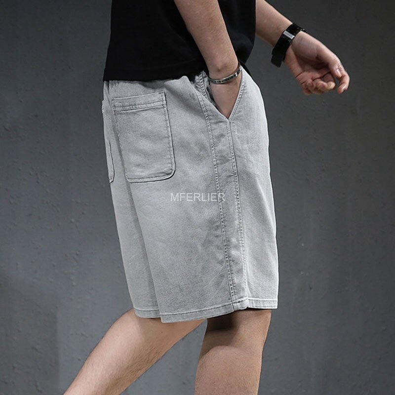 Summer Male Shorts 140kg 46 44 42 Large Size Denim shorts