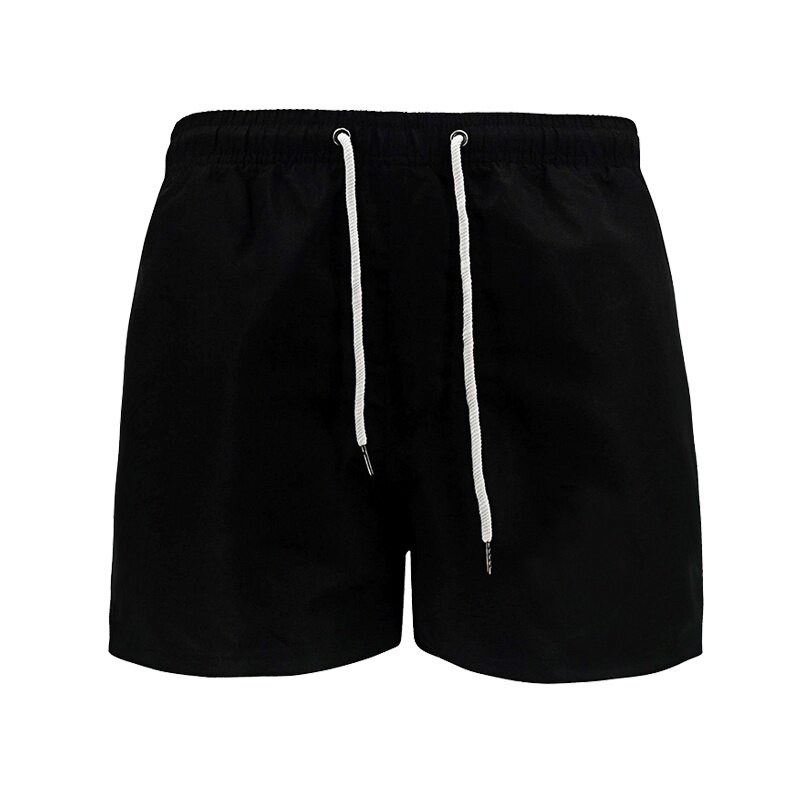 Pantalones cortos de playa para hombre, Shorts de baño de secado rápido, transpirables, sólidos, S-4XL hasta el muslo, talla grande