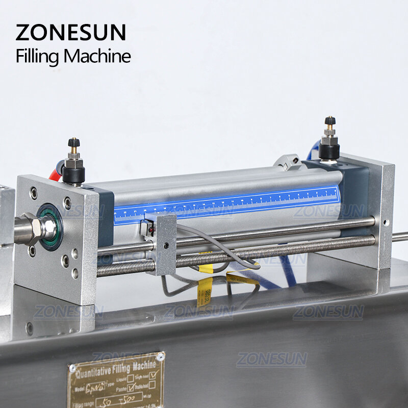 Машина для наполнения пастой ZONESUN, наполнитель для смешивания спиртового геля, вязкая жидкость, оборудование для упаковки продуктов, дозирование жидкостей и воды