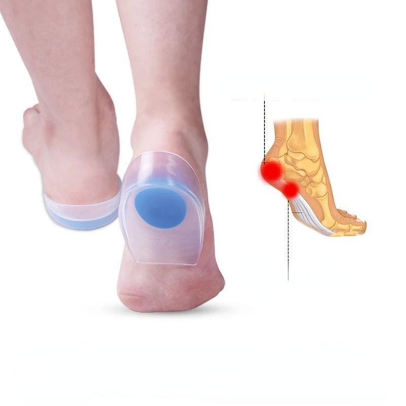 Komfort pięty ból wkładki łagodzi ból stóp żel silikonowy obcasy poduszka pod kubek ochraniacze ostroga wsparcie wkładka do buta pielęgnacja stóp wkładki