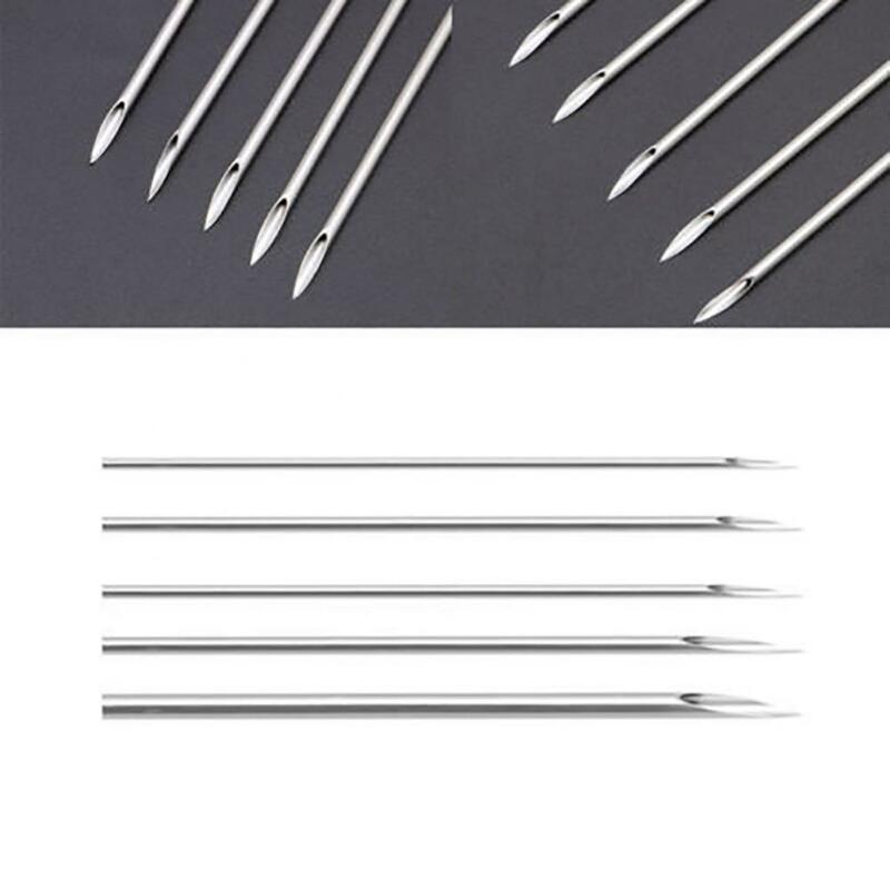 10Pcs 12/14/16/18/20G Surgicals Steel Disposable Piercing Needles for Navel Nose