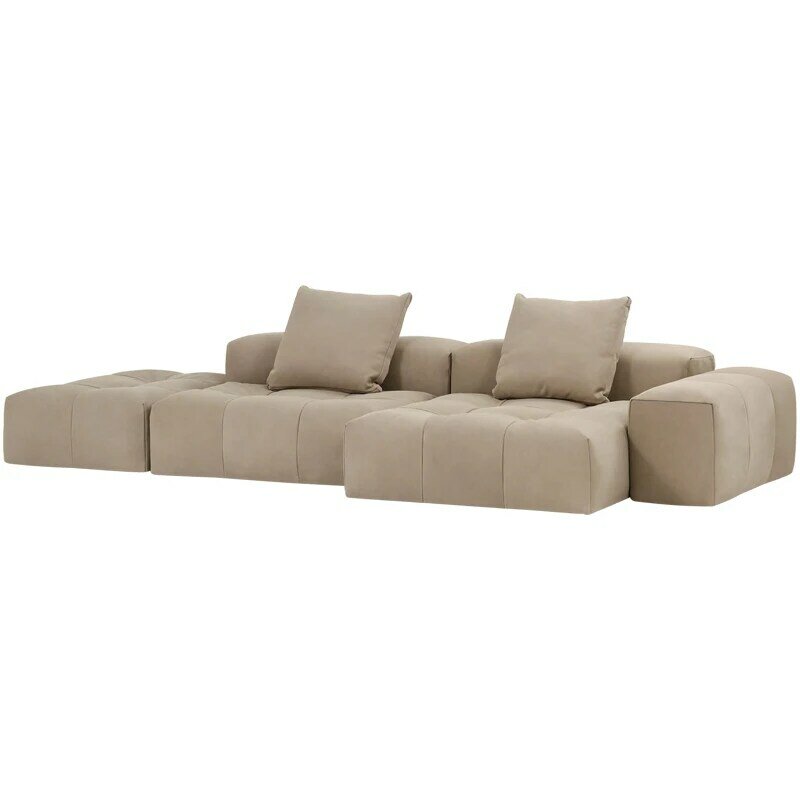 Original importado/itália saba italiano simples/pixel couro grosso almofada unidade combinada sofá